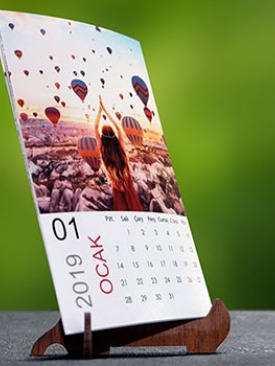 10x15 cm Ayaklý Masa Takvimi